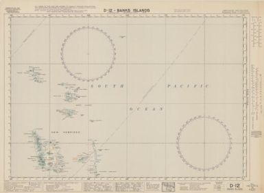 Australian aeronautical map: Banks Islands (Sheet D12)