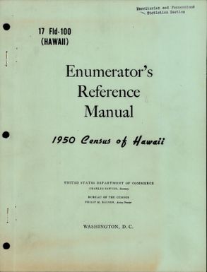 [Folder 238] Hawaii - Enumerator's Reference Manual