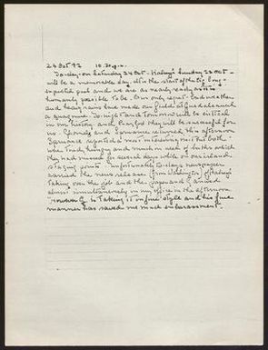 [Letter from Admiral Chester W. Nimitz - October 24, 1942]