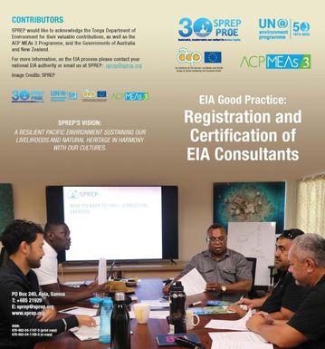 Environmental Impact Assessment (EIA) Good Practice: Registration and Certification of EIA Consultants