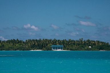 Abandoned hotel, Atafu, Tokelau