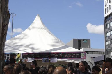 Cook Islands food stalls, Pasifika Festival.