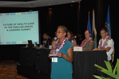 [Assignment: 48-DPA-09-30-08_SOI_K_Isl_Conf_Final] Final day of Insular Areas Health Summit [("The Future of Health Care in the Insular Areas: A Leaders Summit") at the Marriott Hotel in] Honolulu, Hawaii, where Interior Secretary Dirk Kempthorne [joined senior federal health officials and leaders of the U.S. territories and freely associated states to discuss strategies and initiatives for advancing health care in those communinties [48-DPA-09-30-08_SOI_K_Isl_Conf_Final_DOI_0873.JPG]