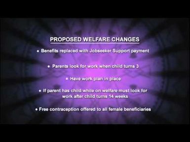 Proposed Welfare changes Tagata Pasifika TVNZ 31 Mar 2011