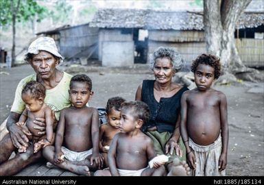 Edwin's family, Edwin with his wife and grandchildren