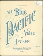 The blue Pacific valse / by Hecker.