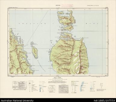 Indonesia, Western New Guinea, Jende, Series: Nederlands-Nieuw-Guinea, Sheet 12-L, 1958, 1:100 000