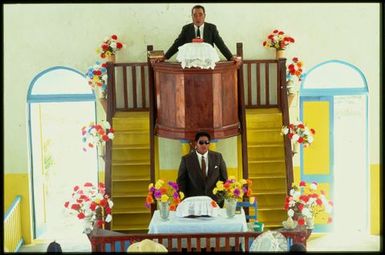 Tepania Puroku and John Napara, Cook Islands Christian Church, Manihiki, Cook Islands