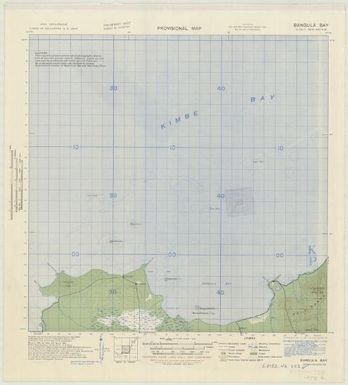 New Britain, provisional map (Bangula Bay)