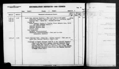 1940 Census Enumeration District Descriptions - Hawaii - Hawaii County - ED 1-70, ED 1-71