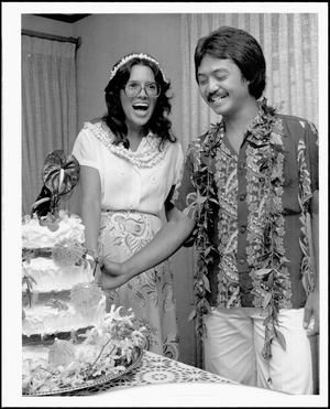 Hawaiian wedding ceremony.