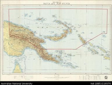 Papua New Guinea, Territory of Papua and New Guinea, 1958, 1:2 534 440