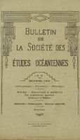 Bulletin de la Société des Études Océaniennes numéro 09