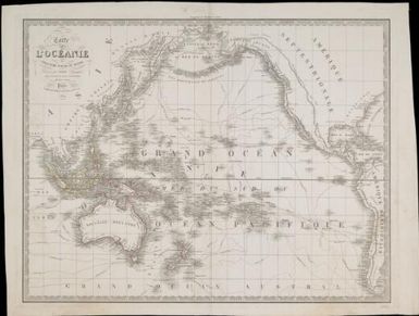 Carte de l'Oceanie ou cinquieme partie du monde / dressee par Maire, d'apres les fameuses cartes d'Arowsmith, Weylor et Faden