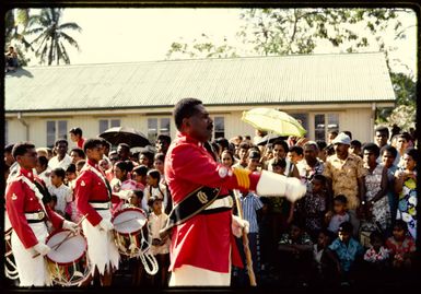 Army marching band, Suva?, 1971