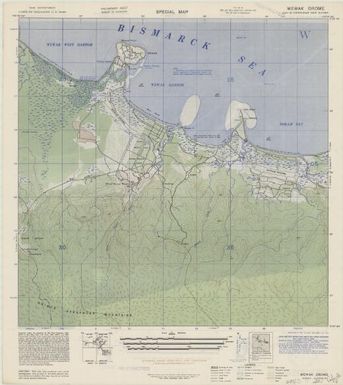 Special map, northeast New Guinea (Wewak Drome , front)