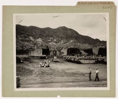 Photograph of a Supply Base Somewhere in the Pacific