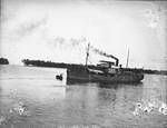 Steamboat and canoe, New Guinea?, c1924 to ?