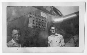 [Two Men in Front of Major Richard Bong's P-38]