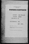 Patrol Reports. New Ireland District, Konos, 1971 - 1972