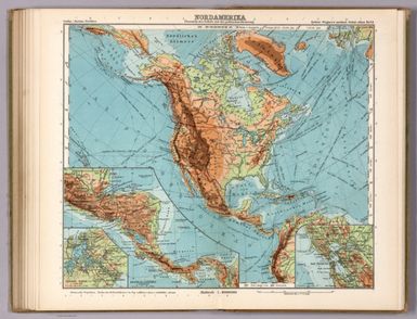 Nordamerika : Ubersicht des Relief und der Politischen Gliederung. Gotha : Justus Perthes. Sydow-Wagners method. Schul-Atlas. XXI.