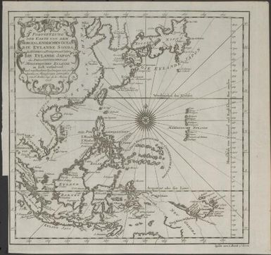 Fortsetzung der Karte von den Mortgenlaendischen Ocean, die Eylande Sonda, die Kusten von Tunquin und China, die Eylande Japon, die Philippinischen and Molukkischen Eylande in sich enthaltend / nach vershiedenen Zeichnungen von Seekarten im Manuscripte entworfen. Von N. Bellin, Ing. de la Marine, 1746