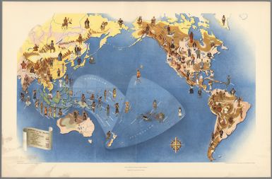 Plate I. Peoples of the World. Pageant of the Pacific.