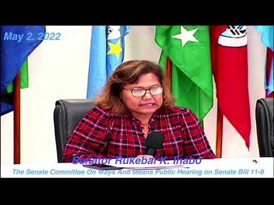 THE SENATE COMMITTEE ON WAYS AND MEANS AND FINANCIAL MATTERS PUBLIC HEARING ON SENATE BILL 11-9