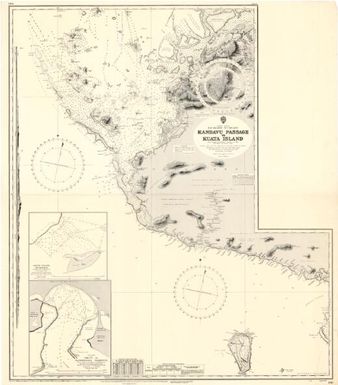 Kandavu Passage to Kuata Island : Fiji Islands, W.C. Viti Levu, Pacific Ocean : from British government surveys to 1926 : with additions and corrections to 1950 / Hydrographic Office