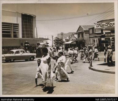 People crossing the road