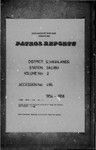 Patrol Reports. Southern Highlands District, Ialibu, 1954 - 1956