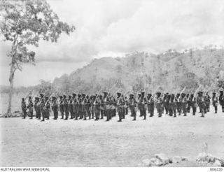 PAPUAN INFANTRY ON PARADE. (NEGATIVE BY R. PEARSE)