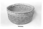 Polynesian basketry, round container