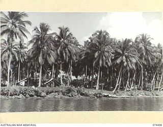 MATUPI, NEW GUINEA. 1944-07-02. A JOIN-UP PHOTOGRAPH OF THE CAMP AREA OF THE 15TH FIELD AMBULANCE AT MATUPI. TO JOIN TO PHOTOGRAPH NO. 74497