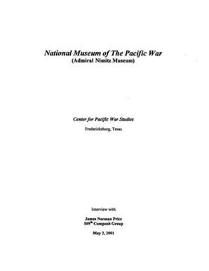 Oral History Interview with James Norman Price, May 2, 2001