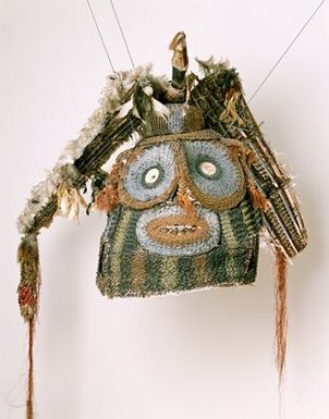 Dance Mask with Bird Totem