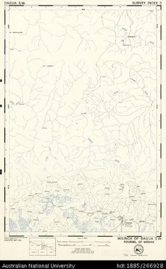 Papua New Guinea, Dagua SW, Survey Index 3, 1:50 000, 1974