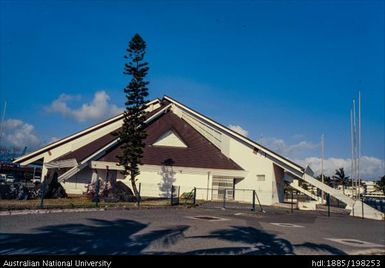 New Caledonia - white and dark grey triangular building