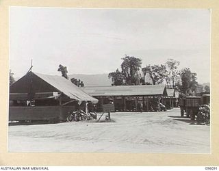 TOROKINA, BOUGAINVILLE. 1945-09-07. A GENERAL VIEW OF THE UNIT AREA, 126 BRIGADE WORKSHOP
