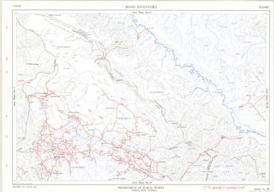 Papua New Guinea road inventory, July 1975: Ramu (Sheet 18)