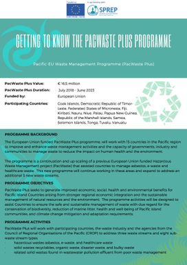 Getting to know the PacWaste Plus programme.