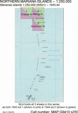 Marianas Islands, 1:250,000 / prepared under the direction of the Chief of Engineers, U.S. Army, by the Army Map Service (LU), U.S. Army, Washington, D.C