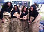 Kenneth Tuai and his sisters at the funeral of Tevita Tofavaha Tuai