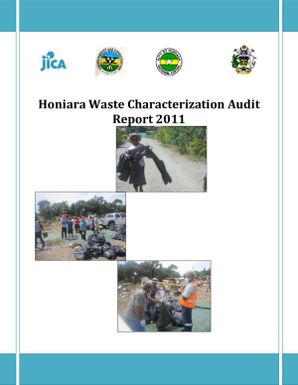 Honiara waste characterization audit report 2011