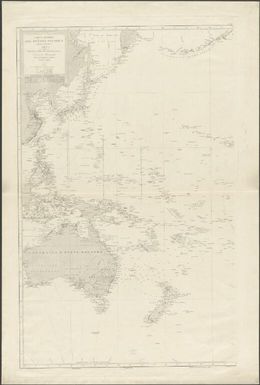 Carta general del Oceano Pacifico, parte occidental, hoja 1a / publicada de orden del almirantazgo por la Seccion de Hidrografia ; J. Estruch la grabo