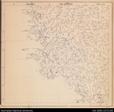 Solomon Islands, San Cristobal, Haununu, Series: Sketch, Sheet 3, 1966?, 1:50 000