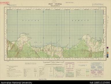 Papua New Guinea, Equatorial New Guinea, Malasanga, 1 Inch series, Sheet 1669, 1945, 1:63 360