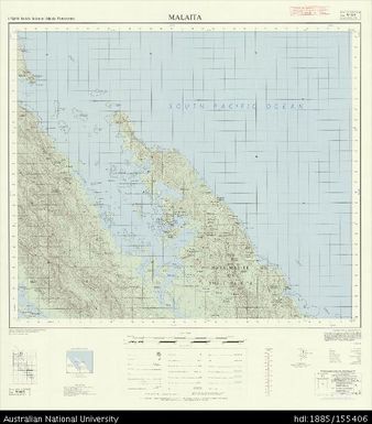 Solomon Islands, British Solomon Islands Protectorate, Malaita, Series: X711, Sheet 9-161-6, 1971, 1:50 000