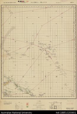 East Asia and North Pacific, Republic of the Marshall Islands, Marshall Islands, Series: 1201, Sheet 8, 1945, 1:4 350 000