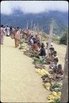 Tabibuga: women selling bananas, sweet potatoes, greens and other garden produce at market